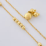 Pulso Modulable Aro Seguido Tres Lineas 2.45 g / 24 cm - 7 cm / 1.2 mm Oro Amarillo 18K