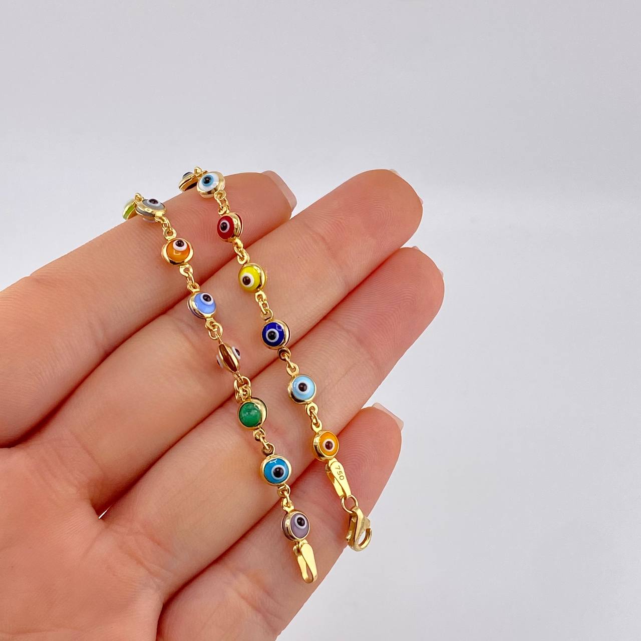 Pulso Ojo Turco 3.7 g / 19 cm / 4.75 mm Oro Amarillo 18K