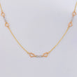 Cadena Aro Seguido Amor Infinito 2.6 g / 45 cm / 1.05 mm Tres Oros 18K