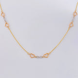 Cadena Aro Seguido Amor Infinito 2.6 g / 45 cm / 1.05 mm Tres Oros 18K