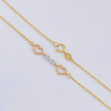 Cadena Aro Seguido Amor Infinito 2.6 g / 45 cm / 1.05 mm Tres Oros 18K
