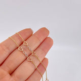 Cadena Aro Seguido Amor Infinito 2.6 g / 45 cm / 1.05 mm Tres Oros 18K