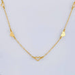 Cadena Aro Seguido Trio Silueta De Corazones 2.15 g / 44 cm / 1.05 mm Oro Amarillo 18K
