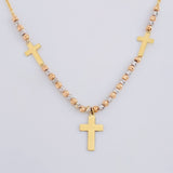 Cadena Aro Seguido Trinidad De Cruces 2.9 g / 44.5 cm / 1.05 mm Oro Amarillo 18K