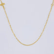 Cadena Aro Seguido Cruz Lateral 2.55 g / 45.5 cm / 1.4 mm Oro Amarillo 18K