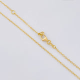 Cadena Aro Seguido Cruz Lateral 2.55 g / 45.5 cm / 1.4 mm Oro Amarillo 18K