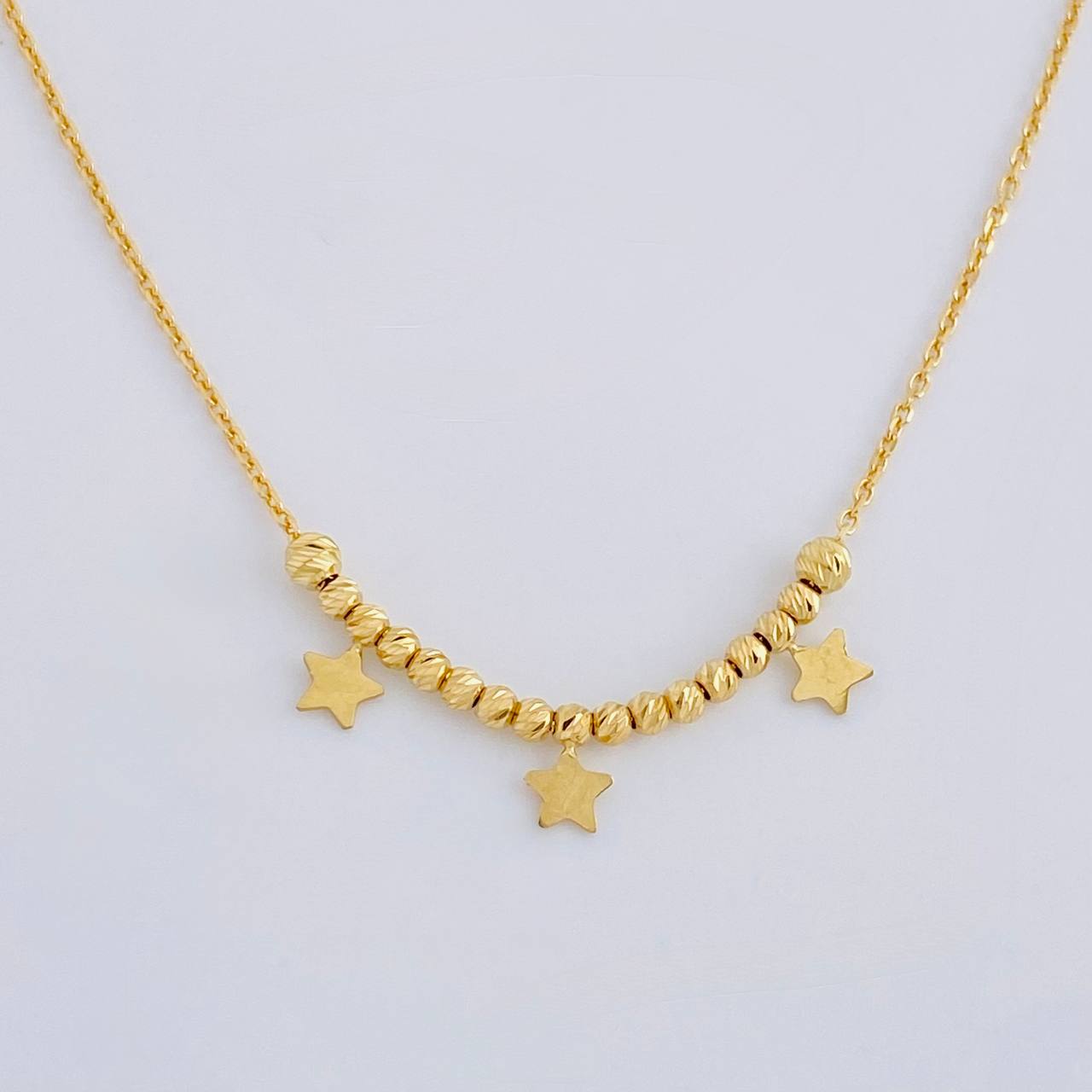 Cadena Aro Seguido Cinturón De Orión 2.3 g / 44 cm / 1.05 mm Oro Amarillo 18K