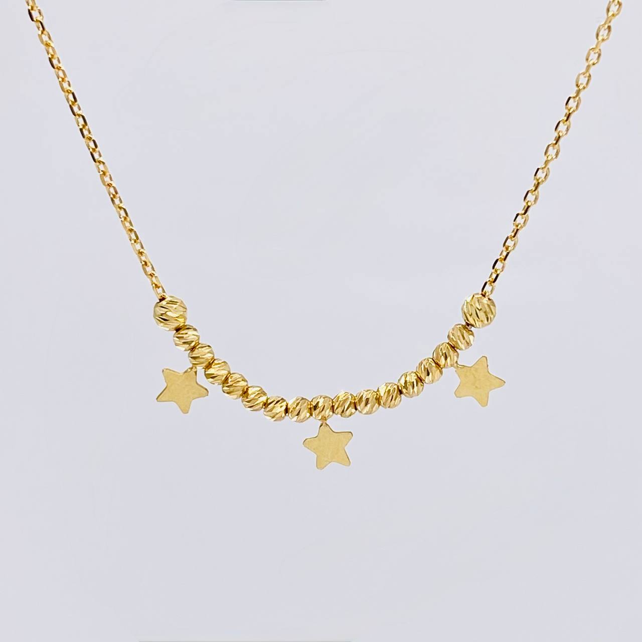 Cadena Aro Seguido Cinturón De Orión 2.3 g / 44 cm / 1.05 mm Oro Amarillo 18K