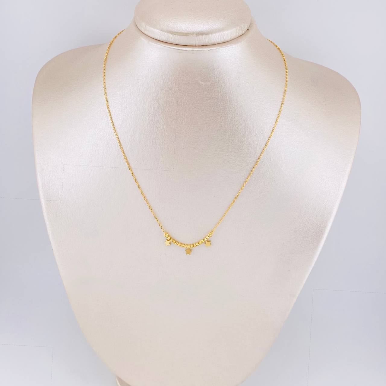 Cadena Aro Seguido Cinturón De Orión 2.3 g / 44 cm / 1.05 mm Oro Amarillo 18K