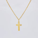Cadena Aro Seguido Cruz 2.75 g / 49.5 cm / 1.2 mm Oro Amarillo 18K