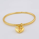 Pulso Flex Candado Corazón 2.6 g / 18.6 cm / 3 mm Oro Amarillo 18K