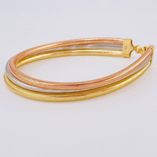 Pulso Triple Flex 5.85 g / 19.5 cm / 9.2 mm Tres Oros 18K