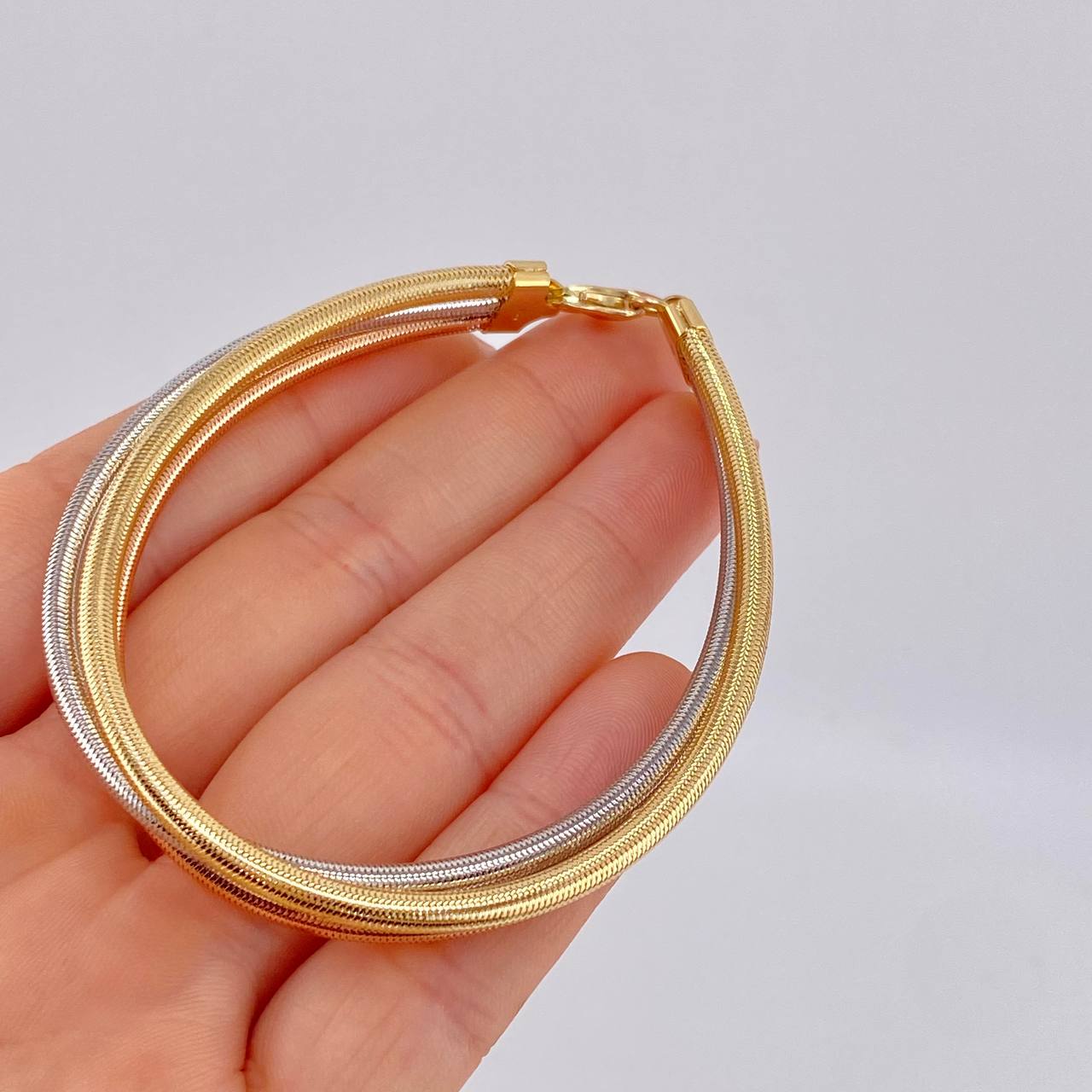 Pulso Triple Flex 5.85 g / 20.5 cm / 9.1 mm Tres Oros 18K