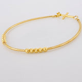 Pulso Flex Cruz Lisa 2.05 g / 19.5 cm / 1.5 mm Oro Amarillo 18K