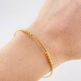Pulso Flex Cruz Lisa 2.05 g / 19.5 cm / 1.5 mm Oro Amarillo 18K