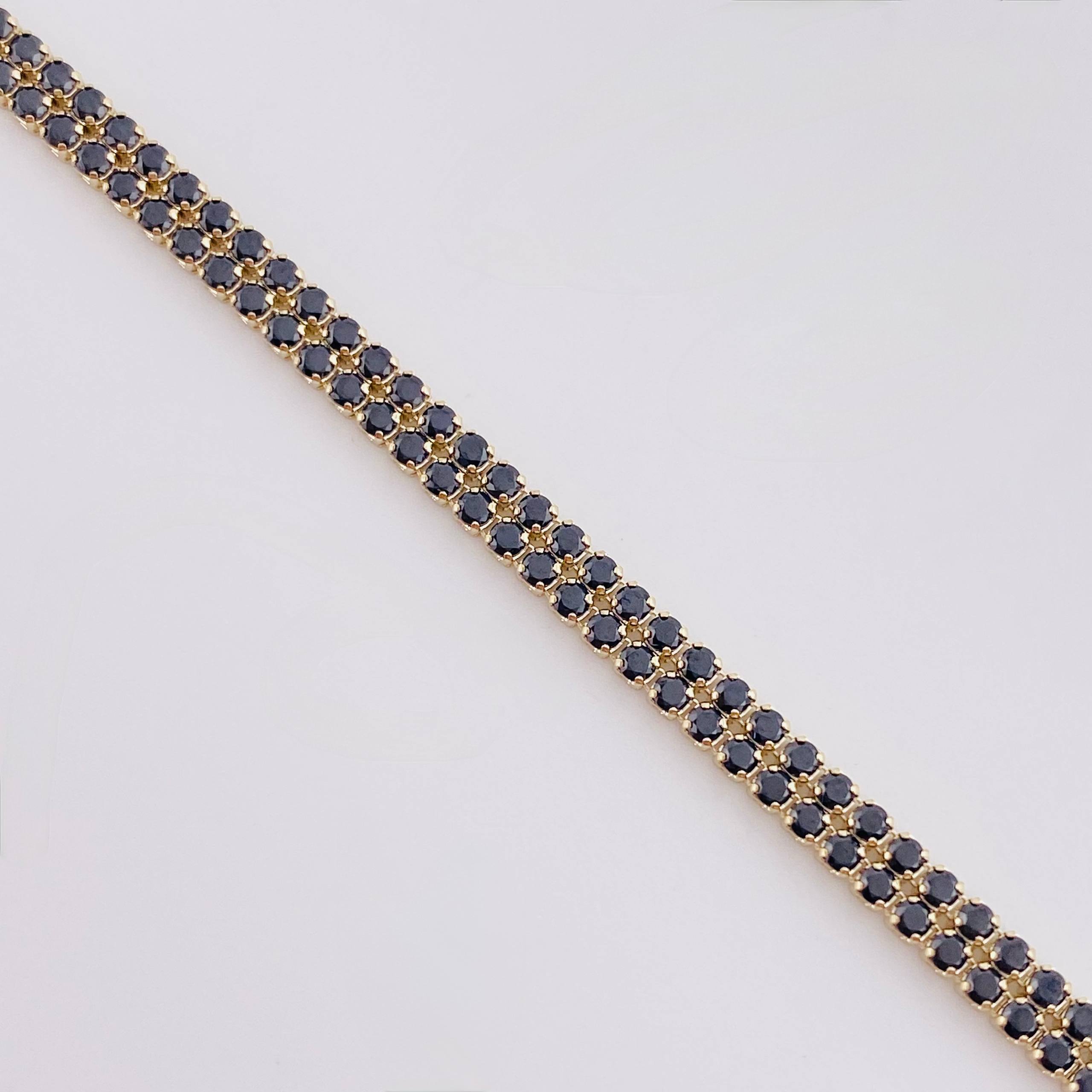 Pulso Tenis Doble Línea 4.9gr / 20.5cm / 3.2mm Oro Amarillo 18K