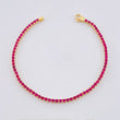 Pulso Tenis Doble Faz 7.3gr / 18cm / 2.9mm Oro Amarillo +4 18K *