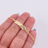 Pulso Figaro Placa Octagonal Curva 2.05gr / 15cm / 2.3mm Oro Amarillo +1 18K