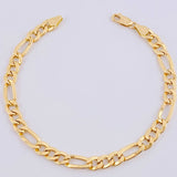 Pulso Figaro 6.1gr / 22cm / 6.4mm Oro Amarillo +1 18K *