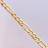 Pulso Figaro 6.1gr / 22cm / 6.4mm Oro Amarillo +1 18K *