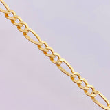 Pulso Figaro 3.8gr / 19cm / 5.3mm Oro Amarillo +1 18K