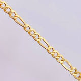 Pulso Figaro 4.65gr / 20cm / 5.2mm Oro Amarillo +1 18K ©