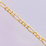 Pulso Figaro 2.6gr / 20cm / 4.45mm Oro Amarillo +1 18K ©