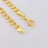 Pulso Cubano Placa Rectangular 11.05gr / 21cm / 5.7mm Oro Amarillo +1 18K ©