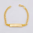 Pulso Cubano Placa Rectangular 10gr / 19cm / 5.4mm Oro Amarillo 18K