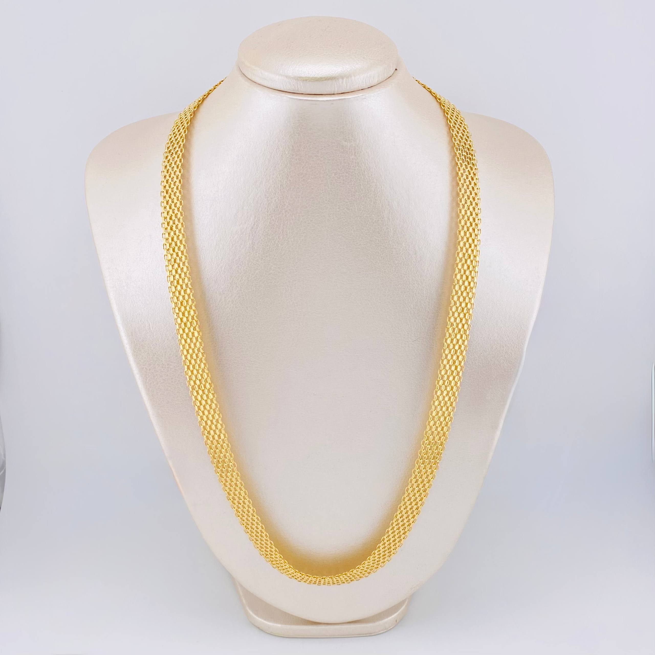 Cadena China 25.85gr / 60cm / 12mm Oro Amarillo 18K