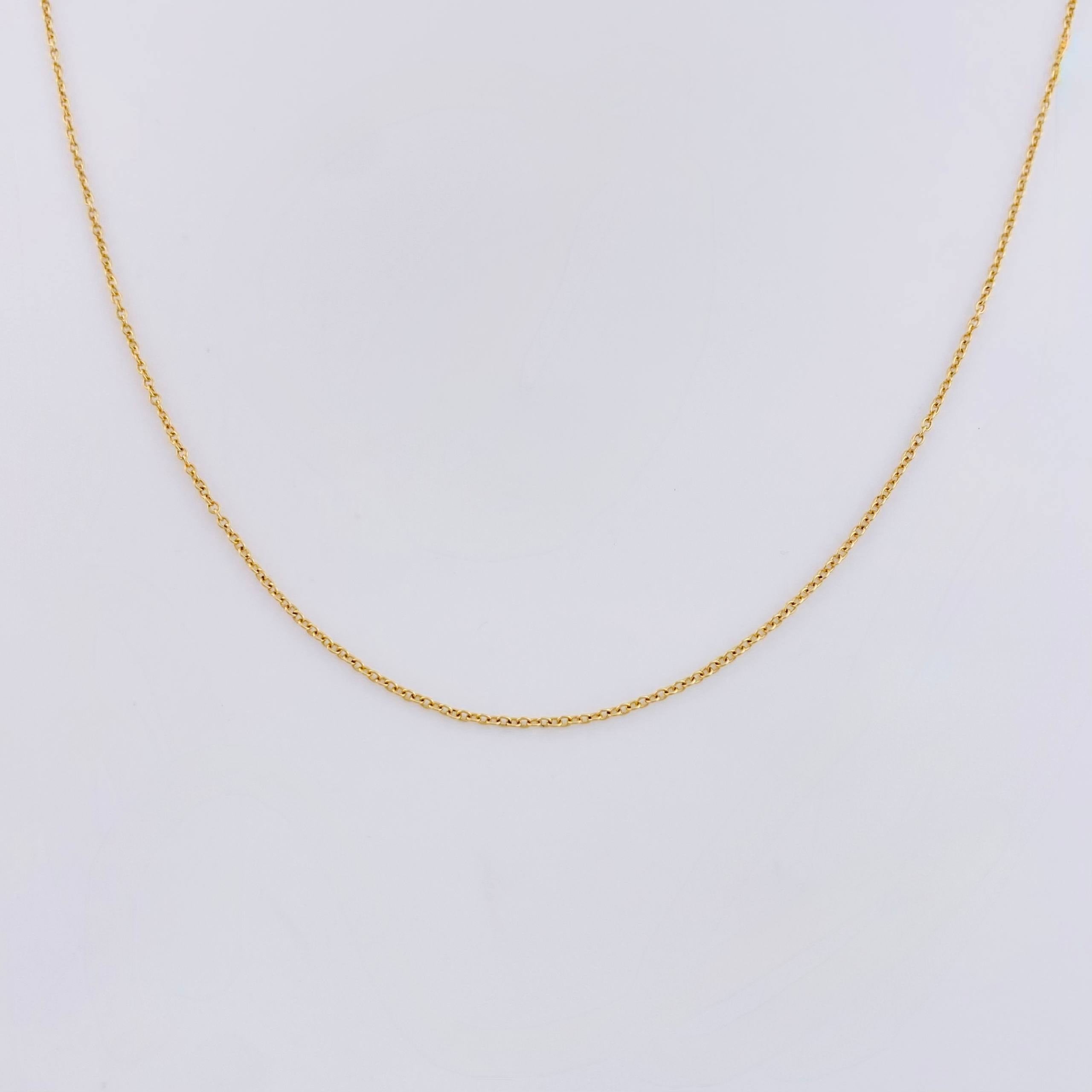 Cadena Aro Seguido 1.3gr / 45cm / 1mm Oro Amarillo 18K