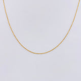 Cadena Aro Seguido 1.3gr / 45cm / 1mm Oro Amarillo 18K