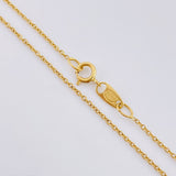 Cadena Aro Seguido 1.3gr / 45cm / 1mm Oro Amarillo 18K