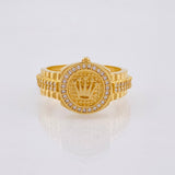Anillo Correa Corona 6gr / T9 / Oro Amarillo 18K