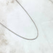 Cadena Cubana 3.5gr / 60cm / 2mm Oro Blanco +0 18K