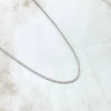 Cadena Cubana 3.5gr / 60cm / 2mm Oro Blanco +0 18K