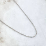 Cadena China 3.9gr / 45cm / 1.8mm Oro Blanco +0 18K