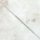 Cadena China 4.9gr / 60cm / 1.8mm Oro Blanco +0 18K *