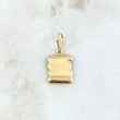 Dije Placa Pergamino 0.65gr / 2.2cm / Lisa Oro Amarillo 18K