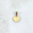 Dije Placa Corazón 0.45gr / 1.4cm / Lisa Oro Amarillo 18K