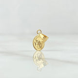 Dije San Miguel Arcángel 0.3gr / 1.5cm / Cargador Bordeado Oro Amarillo 18K ©