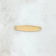 Herraje Placa Rectangular 0.55gr / 2.5cm / Rombica Oro Amarillo 18K