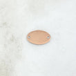 Herraje Placa Ovalada 0.75gr / 1.5cm / Lisa Oro Rosa 18K