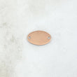 Herraje Placa Ovalada 0.7gr / 1.5cm / Lisa Oro Rosa 18K