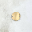 Herraje Placa Circular Curva 1.35gr / 1.7cm / Lisa Oro Amarillo 18K