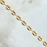 Tobillera GC 4.9gr / 24.2cm / 5.3mm Lisa Oro Amarillo 18K