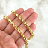 Cadena Franco 9gr / 60cm / 2.4mm Oro Amarillo +4 18K *