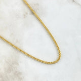 Cadena Franco 8.9gr / 60cm / 2.4mm Oro Amarillo +4 18K ©