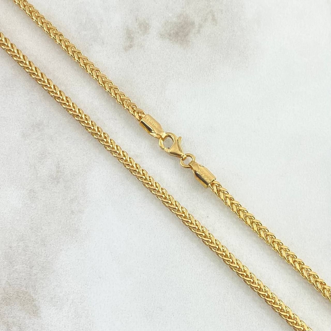 Cadena Franco 8.9gr / 60cm / 2.4mm Oro Amarillo +4 18K ©