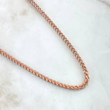 Cadena Franco 17.7gr / 60cm / 3.5mm Dos Oros Blanco Rosa +4 18K
